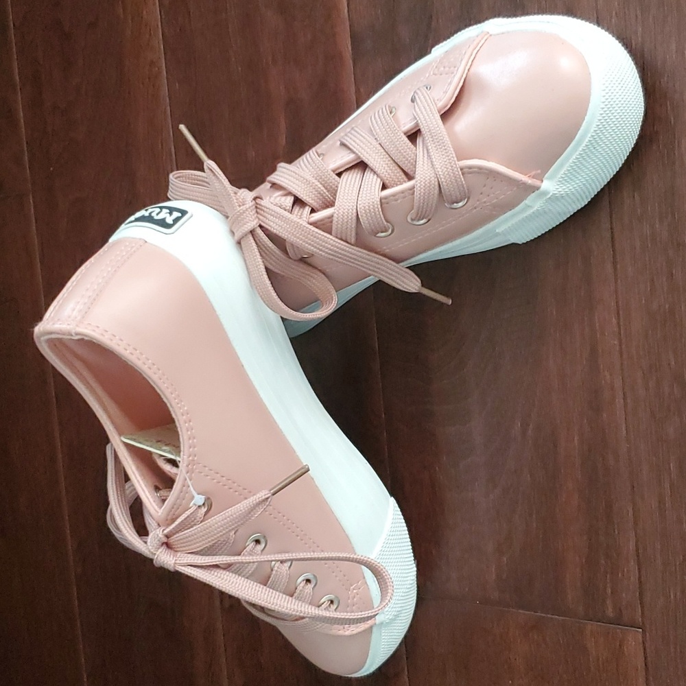 New, blush sneakers